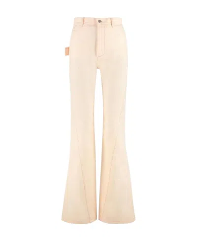 Bottega Veneta High-waisted Jeans In Pink