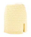 Bottega Veneta High-waisted Knitted Skirt In Nude