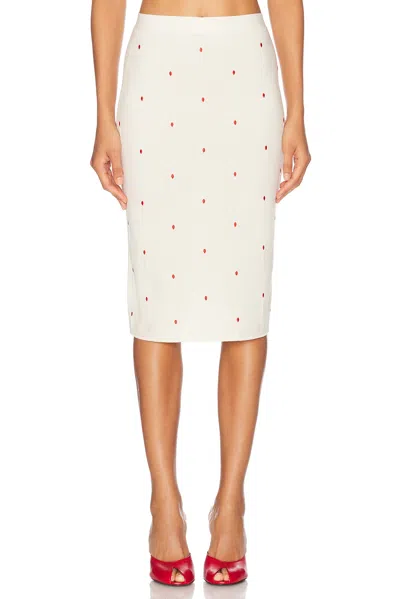 BOTTEGA VENETA HIGH WAISTED MIDI SKIRT