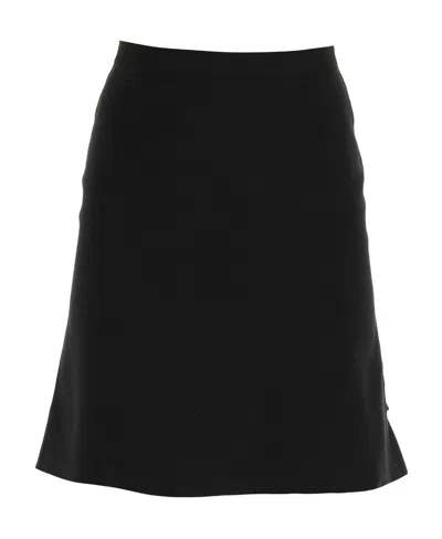 Bottega Veneta High-waisted Ruched Mini Skirt In Black