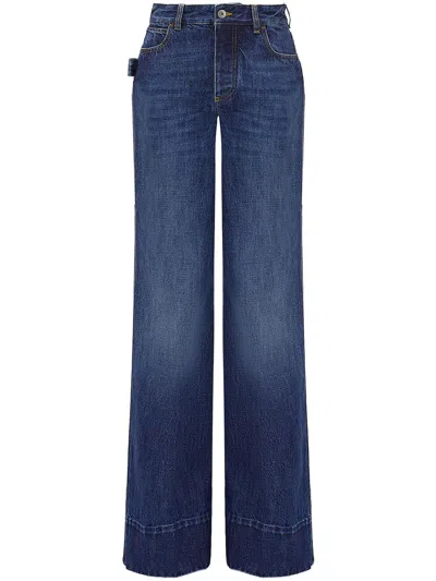 Bottega Veneta High-waisted Wide-leg Jeans In Denim