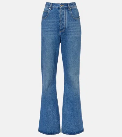 Bottega Veneta High-rise Flared Jeans In Blue