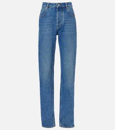 Bottega Veneta High-rise Straight Jeans In Blue