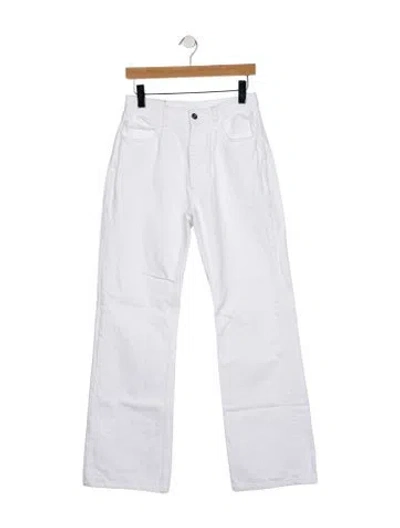 Pre-owned Bottega Veneta High-rise Straight Leg Jeans In Blue