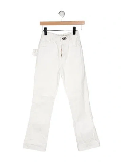 Pre-owned Bottega Veneta High-rise Wide Leg Jeans In Neutral