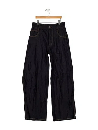 Pre-owned Bottega Veneta High-rise Wide Leg Jeans W/ Tags In Blue