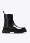 Bottega Veneta 3.5cm Highway Leather Ankle Boots In Black