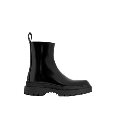 Bottega Veneta Highway Leather Boots Men In Black