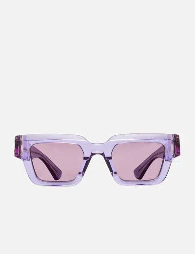 Bottega Veneta Hinge Acetate Square Sunglasses In Grey