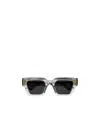 Bottega Veneta Hinge Square-frame Sunglasses In Black