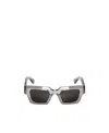 Bottega Veneta Hinge Square-frame Sunglasses In Gray