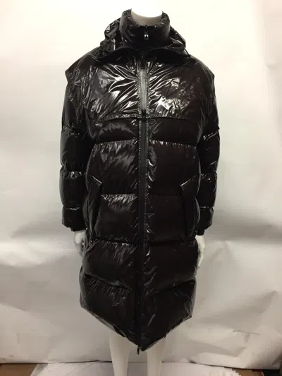 Bottega Veneta Hooded Down Jacket In Brown