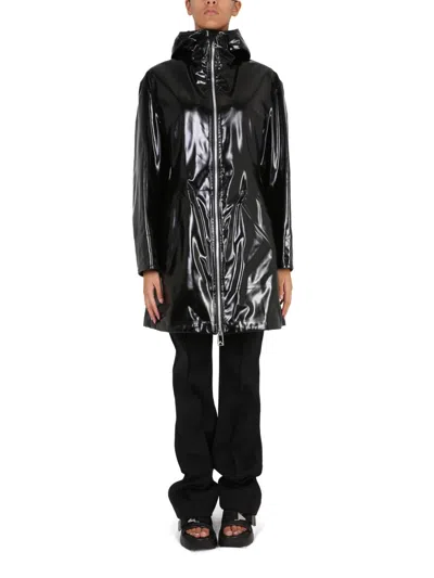 Bottega Veneta Hooded Parka In Black