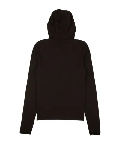 Bottega Veneta Hooded Sweater In Black