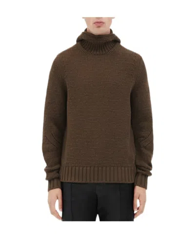Bottega Veneta Hooded Sweater In Green