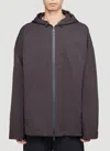 Bottega Veneta Hooded Windbreaker Jacket In Brown