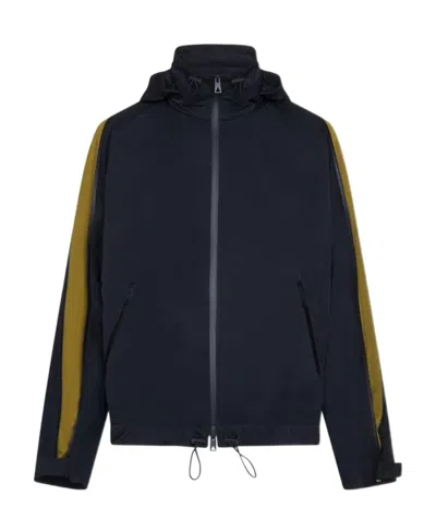 Bottega Veneta Hooded Zip-fastening Jacket In Black