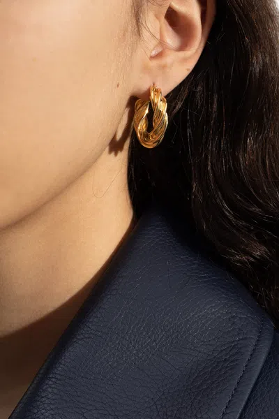 Bottega Veneta Hoop Earrings In Gold