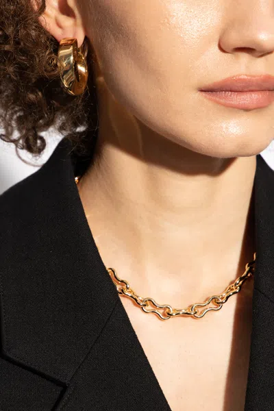 Bottega Veneta Hoop Earrings In Gold