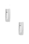 Bottega Veneta Hoop Earrings In Silver