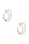Bottega Veneta Hoop Earrings In Silver