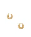 Bottega Veneta Hoop Earrings In Yellow