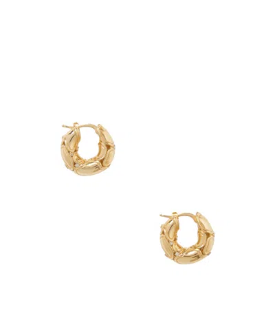 Bottega Veneta Hoop Earrings In Yellow