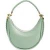 Bottega Veneta Hula Hoop Shoulder Bag In 3401 New Sauge-m Brass