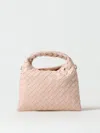 Bottega Veneta Intrecciato Leather Shoulder Bag In Pink