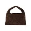Bottega Veneta Women Hop Intrecciato Suede Shoulder Bag