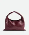 Bottega Veneta Leather Shoulder Bag With Intrecciato Motif In Barolo