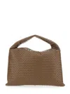 Bottega Veneta Womens Pinecone-m Brass Hop Small Leather Tote Bag In Brown