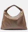 Bottega Veneta Hop Large Intrecciato Leather Tote In Brown