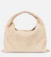 Bottega Veneta Hop Large Intrecciato Suede Shoulder Bag