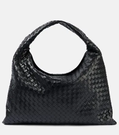 BOTTEGA VENETA HOP INTRECCIATO LARGE LEATHER TOTE BAG