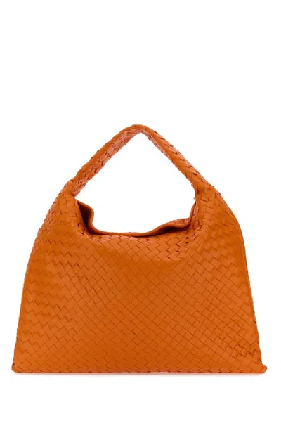 Bottega Veneta Hop Large Shoulder Bag In Orange