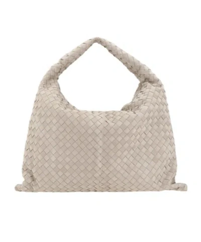 Bottega Veneta Hop Large Tote Bag In White