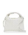 Bottega Veneta Small Leather Hop Cross-body Bag In Naturale