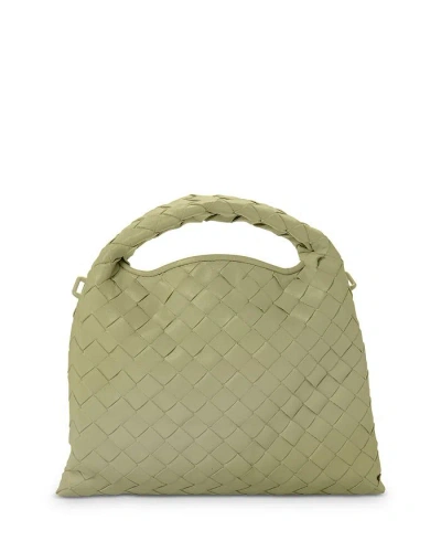 BOTTEGA VENETA MINI HOP INTRECCIATO LEATHER SHOULDER BAG