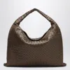 Bottega Veneta Hop Shoulder Bag Large Brown In Purple