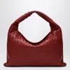 Bottega Veneta Leather Shoulder Bag With Intrecciato Motif In Pink