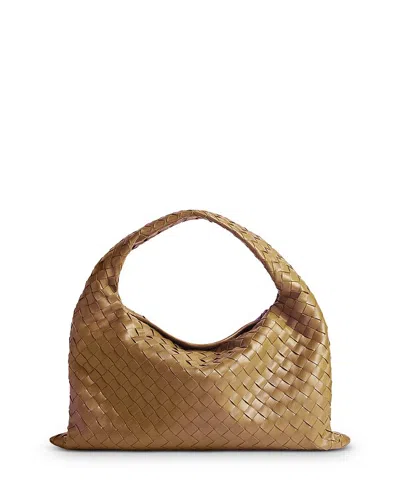 BOTTEGA VENETA SMALL HOP INTRECCIATO LEATHER SHOULDER BAG