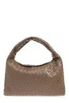 Bottega Veneta Womens Pinecone-m Brass Hop Small Leather Tote Bag In Pinecone-m Brass