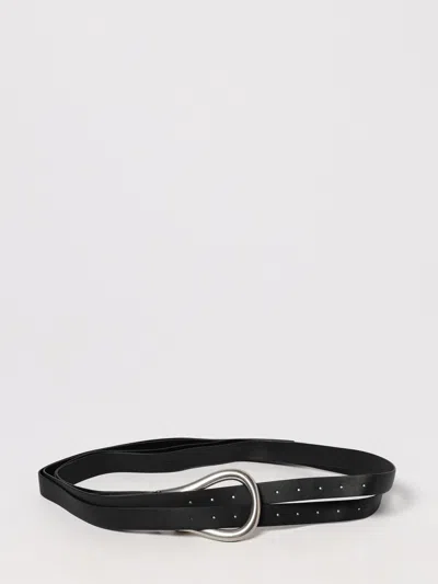 Bottega Veneta Horsebit Leather Belt In Brown