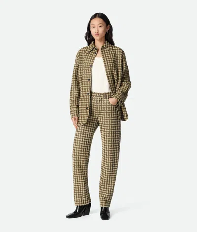 Bottega Veneta Hose Aus Intrecciato Leder Und Wildleder In Multi