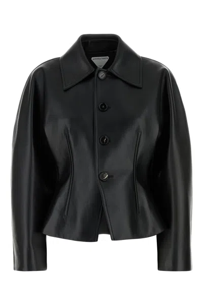 Bottega Veneta Hourglass Jkt 837573v5bx0 1000 In Black