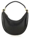 Bottega Veneta Hula Hoop Leather Shoulder Bag In Black