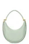 Bottega Veneta Hula Hoop Shoulder Bag In New Sauge & Muse Brass