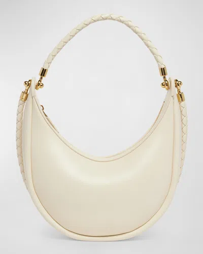 Bottega Veneta Hula Hoop Hobo Bag In Sea Salt