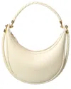 Bottega Veneta Hula Hoop Leather Hobo Bag In White